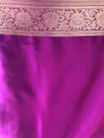 Red Banarasi Silk Saree adorned with Beautiful Patola and Paithani Weaves - Image 5