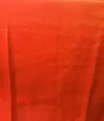 Red Crepe Silk Saree with Beautiful Gold Zari Buttas highlighted with Gold Woven Border - Image 7