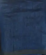 Navyblue Pure Linen Saree  highlighted in Striped Pattern - Image 7