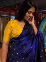 Mustard Yellow Raw Silk Blouse