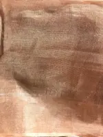 Peach Pure Tussar Tissue Silk Saree - Image 7