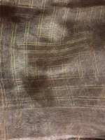 Mauve Tissue Silk Saree highlighted with Zari Checks - Image 5