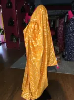 Yellow Dola Silk Saree highlighted with Zari Weaves - Image 3