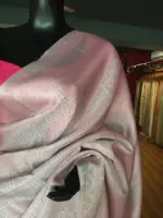 Baby Pink Banarasi Silk Saree With Silver Zari Weaves - Image 5