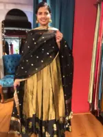 Gold Silk Dress - Image 6