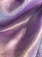 Lavender Banarasi Silk Saree with Silver Zari Weaves - Image 4