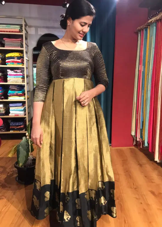 Gold Silk Dress