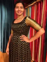 Black Georgette Silk Dress