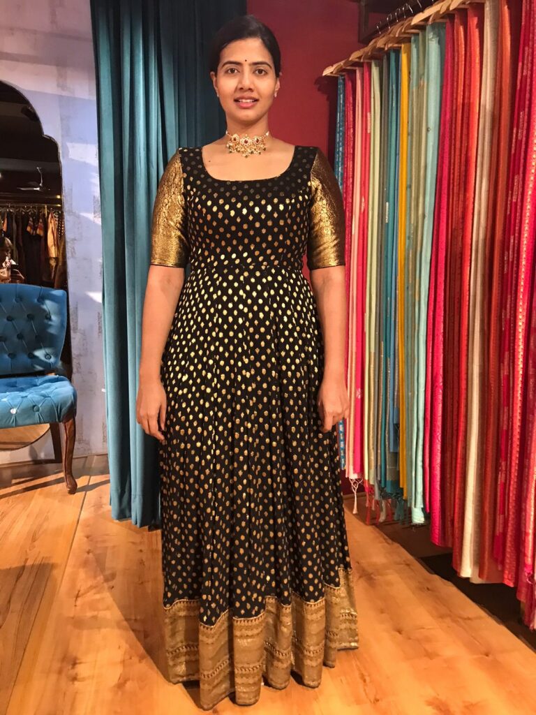 Black Silk Dress Mirra Clothing