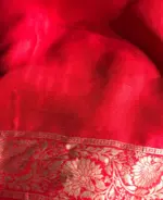 Haldi Yellow Dola Silk Saree with Gold Zari Buttas - Image 5