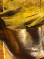 Magenta Mangalagiri Silk Saree with Kanchi Silk Border - Image 7