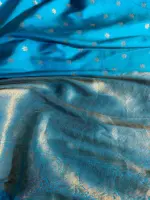 Peach Banarasi Silk Saree with Kalamkari Prints - Image 8