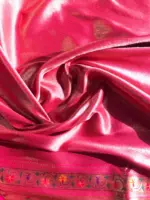 Pink Banarasi Paithani Silk Saree - Image 7