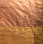Dusty Rose Pure Tussar Silk Saree highlighted with Gold Zari Border - Image 6