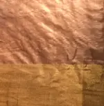 Dusty Rose Pure Tussar Silk Saree highlighted with Gold Zari Border - Image 6