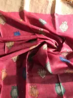 Blue Pen Kalamkari Tussar Silk Saree - Image 8