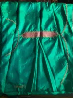 Multicolored Organza Silk Saree - Image 5