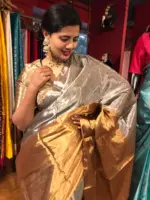 Gold Silver Tissue Silk Saree