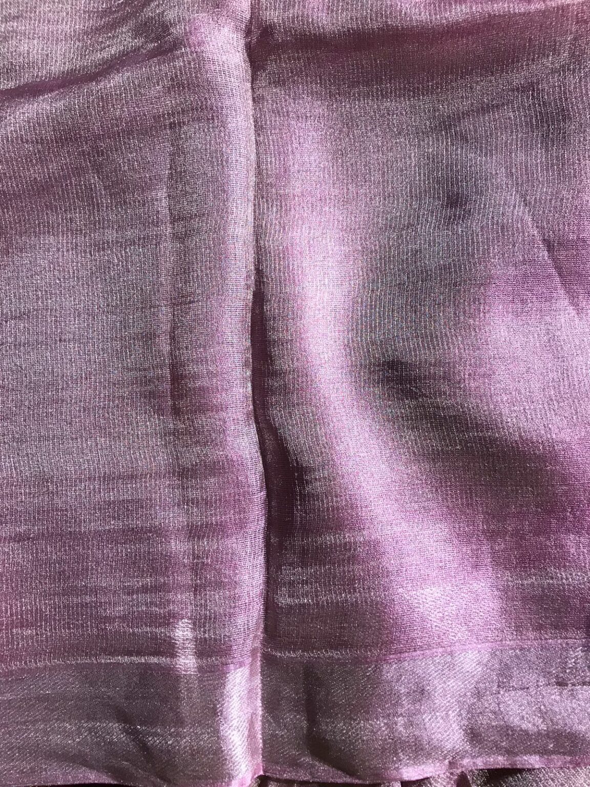 Silver Pink Tissue Saree main image 0
