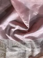 Baby Pink Mangalagiri Silk Saree with Woven Kanchi Silk Border - Image 5