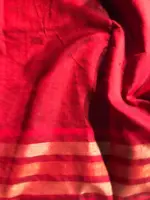Lilac Raw Silk Saree with Embroidered Pallu - Image 7