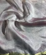 Lavender Tissue Silk Saree with Gold Zari piping - Image 8