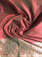 Red Banarasi Silk Saree with Meenakari Weaves - Image 6