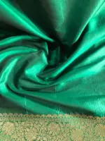 Bottle Green Patola Banarasi Silk Saree - Image 7