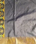 Offwhite Banarasi Soft Silk Saree highlighted with Patola Weaves - Image 7