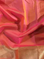 Peach Banarasi Silk Saree with Gold Zari Weaves - Image 8