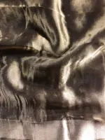 Metallic Gold Tissue Silk Saree with Gold Zari Weaves - Image 7