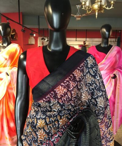 Multicoloured  Cotton Silk Saree
