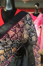 Multicoloured  Cotton Silk Saree - Image 3