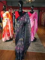 Multicoloured  Cotton Silk Saree - Image 5