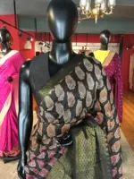 Multicoloured  Cotton Silk Saree