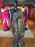 Multicoloured  Cotton Silk Saree - Image 5