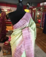 Pista Green Banarasi Silk Saree - Image 2