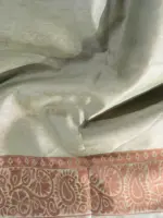 Pista Green Banarasi Silk Saree - Image 7