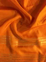 Green Printed Banarasi Silk Saree highlighted with contrast border - Image 8