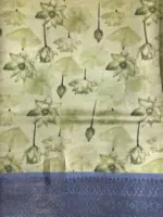 Green Printed Banarasi Silk Saree - Image 6