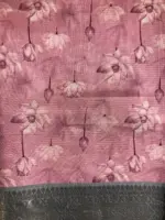 Pink Printed Banarasi Silk Saree - Image 6