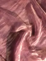 Lilac Handpainted Tissue Silk Saree with Beautiful Embroidered Florals - Image 7