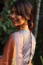 Ice Blue Pure Banarasi Silk Blouse
