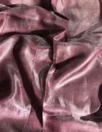 Burgundy Tissue Silk Saree - Image 5