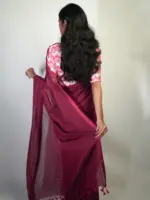 Light weight mul cotton saree for summer by Mirra Clothing