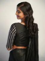Beautiful Handwoven Linen saree from Mirra clothing