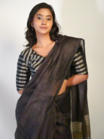 Beautiful pure Linen Saree by Mirra Clothing