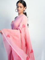 Elegant Linen Saree from Mirra Clothing