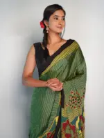Elegant Linen Saree By Mirra Clothing