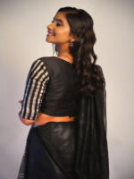 Black Raw Silk Blouse - Image 4